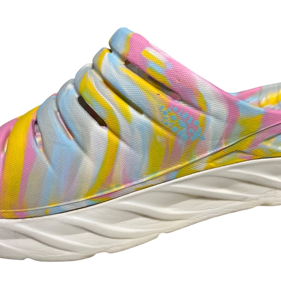 Hoka One One x FP Movement Ora Recovery Slides Sandals psychedelic Men's Size 11 - Picture 8 of 13